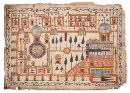 Gerusalemme. – [Mappa islamica del complesso della