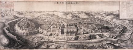 Jérusalem. — Hollar (Wenceslas), *Ierusalem*. Hier