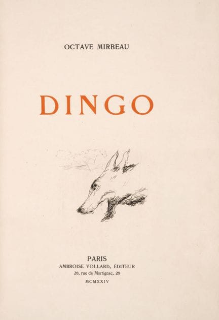 Bonnard (Pierre).- Mirbeau (Octave) Dingo, una del