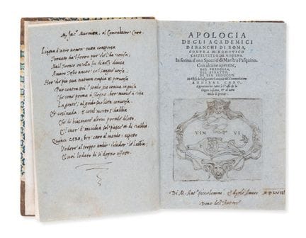 Caro (Annibale), *Apologia de gli Academici di Ban
