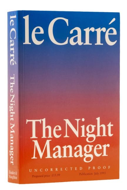 le Carré (John) *The Night Manager*, bozza di stam