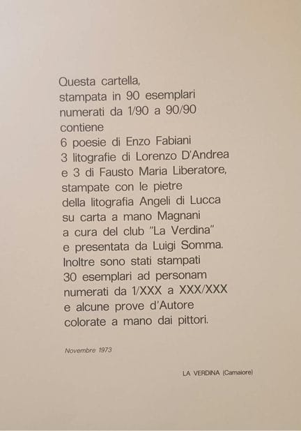 FAUSTO MARIA  LIBERATORE
LIBERATORE FAUSTO MARIA 
