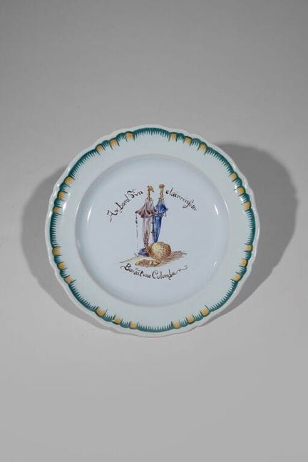 Émile GALLÉ (1846–1904).
A tin-glazed earthenware 