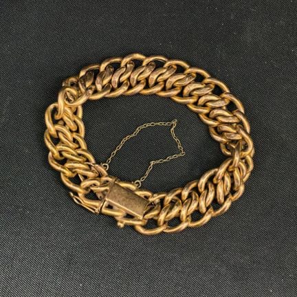 Pulsera de oro amarillo de 750‰ con eslabones de t