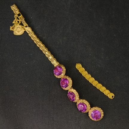 Pulsera de oro amarillo de 750‰ con eslabones redo