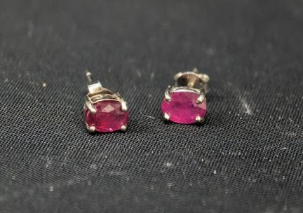 Par de pendientes de plata de ley 925‰ adornados c