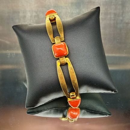 Pulsera de oro amarillo de 750‰ con eslabones alar