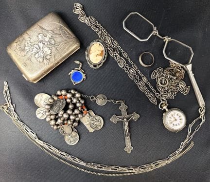 Lote de joyas de plata de 800 a 900‰ que incluye u