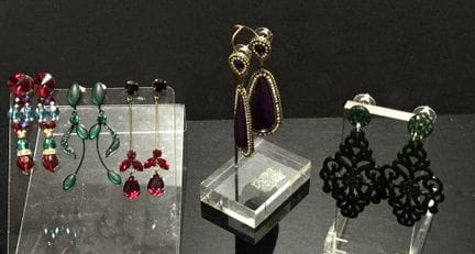 Lot de paires de boucles d'oreilles en métal doré 