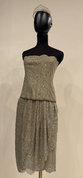 ATTRIBUÉ À JEAN-LOUIS SCHERRER COUTURE -Paris (Mad