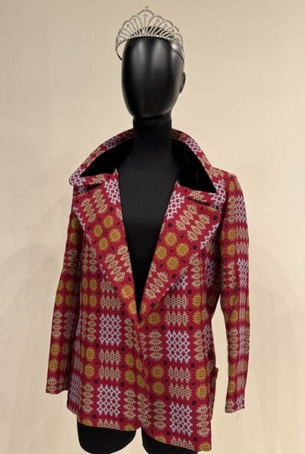 CHRISTIAN LACROIX 
Veste en laine à motif jacquard