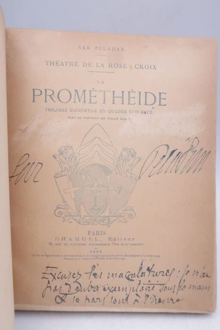 PELADAN, Joséphin. La Prométhéide, trilogía de Esq