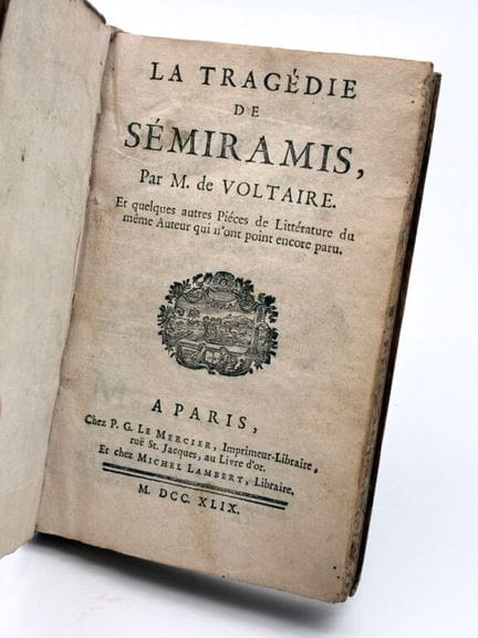 VOLTAIRE. La tragedia de Semíramis, del Sr. de Vol