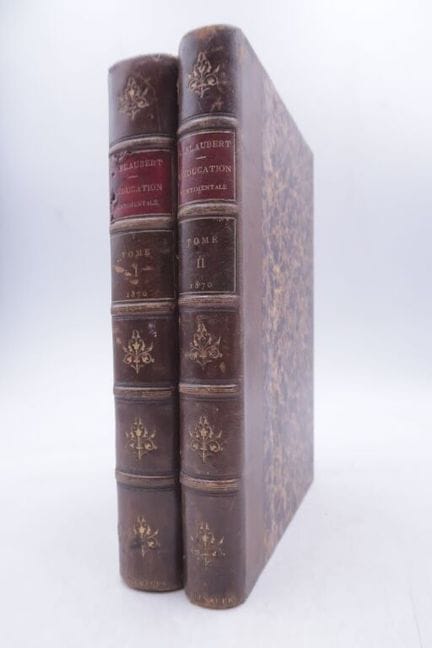福楼拜，古斯塔夫。《情感教育》。

巴黎，米歇尔·勒维兄弟出版社，1870年。
八开本（22 × 1