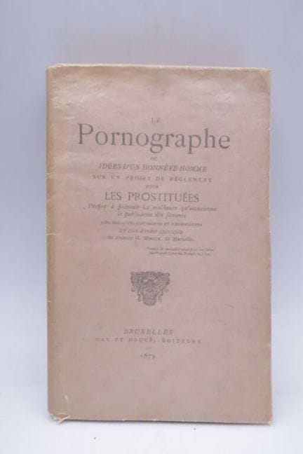 RESTIF DE LA BRETONNE, Nicolas-Edme. *Le Pornograp