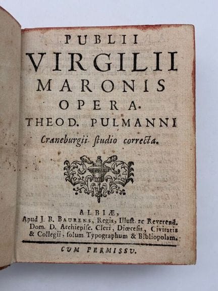 VIRGILE. Publii Virgilii Maronis Opera. Theod Pulm