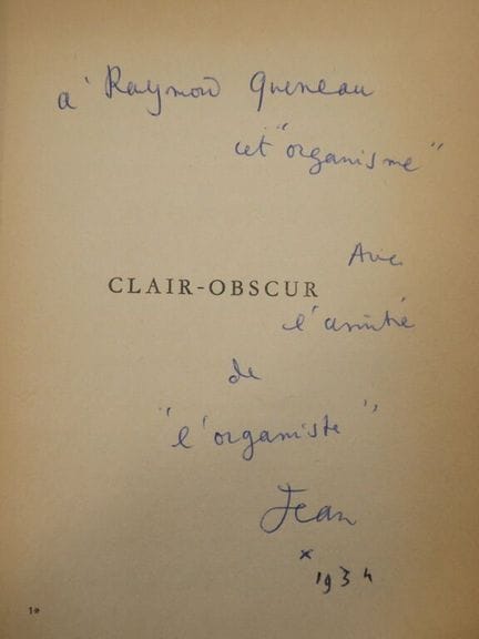 COCTEAU, Jean. Clair-Obscur. Poems. 

First editio