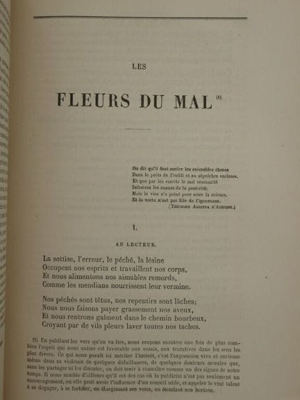 BAUDELAIRE, Charles. *Les Fleurs du mal*, *La Revu