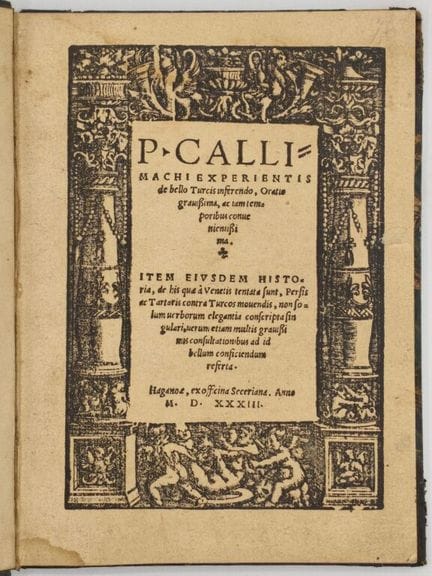 [BUONACCORSI, Filippo]. *De bello Turcis inferendo
