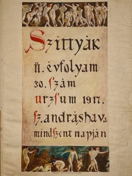 [MANUSCRIPT - HUNGARIAN AVANT-GARDE] BODZASY, Istv