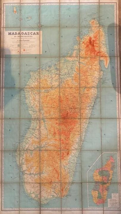 [MAP - MADAGASCAR] GRANDIDIER, Guillaume. Madagasc