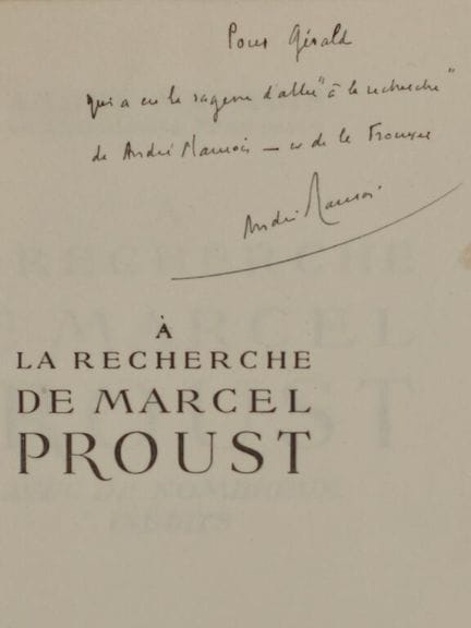 MAUROIS, André. In Search of Marcel Proust. With n