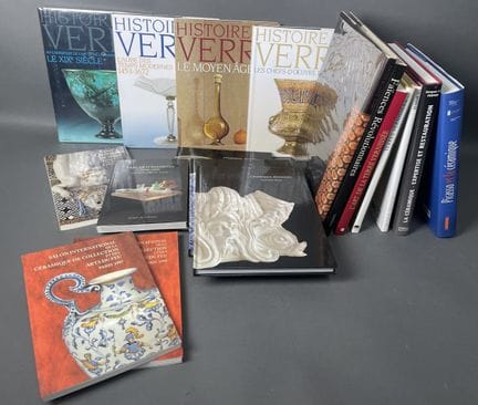 Lot de livres divers sur le thème de la céramique 