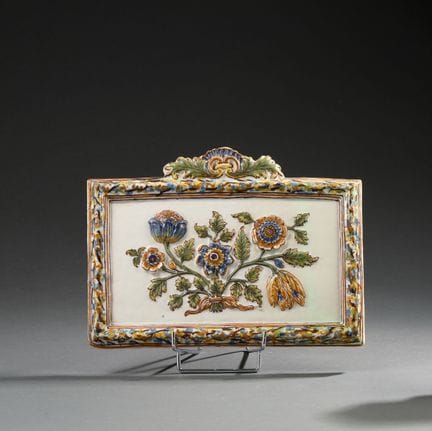 MOUSTIERS, Manufactura de Féraud
Cuadro rectangula