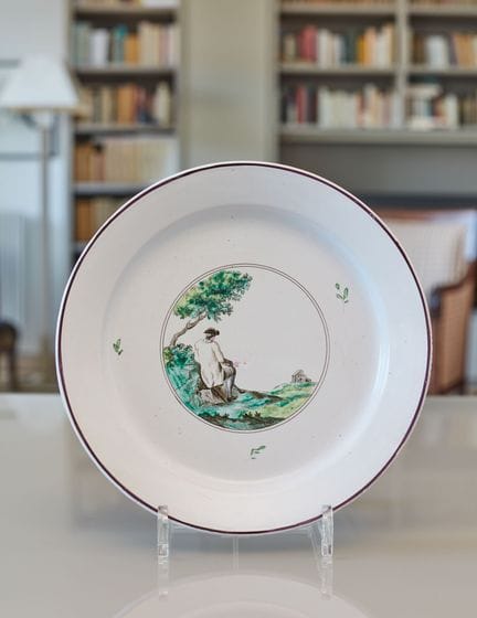 SAINT AMAND, Manufacture Fauquez
Assiette à décor 