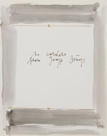 BEUYS Joseph (1921-1986)
Senza titolo, 1983 circa
