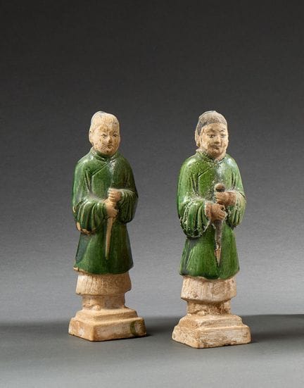 CINA, dinastia Ming (1368-1644)
Coppia di statuett
