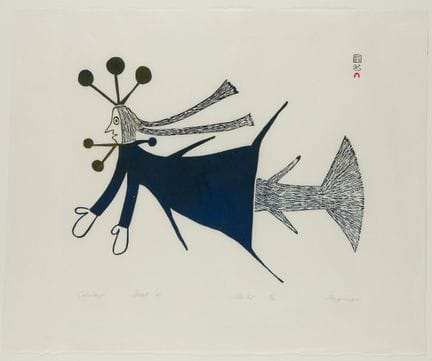 奥舒伊托克·宁吉乌加（1918-1980）
《塔莱拉约》，1968年
版画，石版雕刻技法（stone