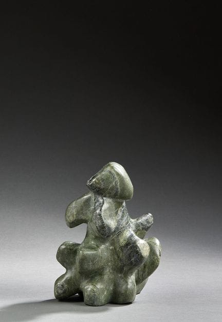 西蒙妮·埃格西亚克（1946-2007）
抽象画
蜿蜒曲折
伊卡卢伊特，努纳武特
高度：20.5 厘