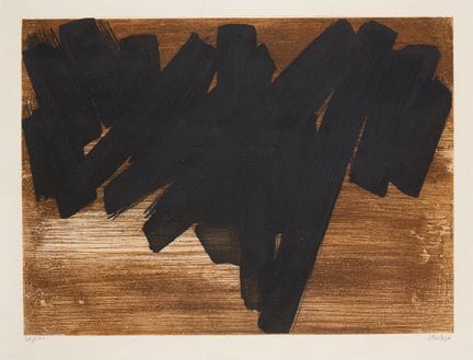 SOULAGES Pierre (1919-2022)
Acquaforte V, 1957    