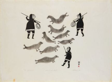 KIAKSHUK (circa 1888-1966)
Caccia alle foche
Stamp