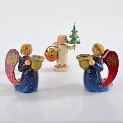 Wendt &amp; Kühn, Grünhainichen, 3 figurines au to