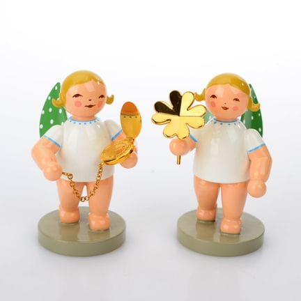 Wendt &amp; Kühn，格吕恩海尼兴，金发天使造型：作为“幸运使者”手持三叶草（编号9，2