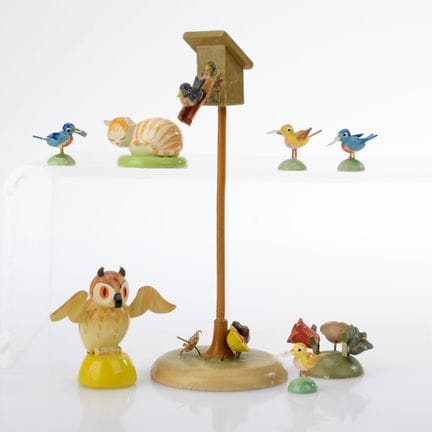 Wendt &amp; Kühn, Grünhainichen, 8 figurines au to