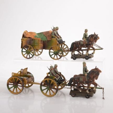 Lineol, figurine e cavalli in pasta modellabile, c