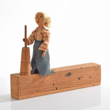 Legno tornito, segato e parzialmente intagliato, t