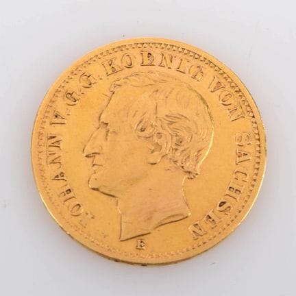 900 gold (approx. 4 g), obverse: portrait of King 