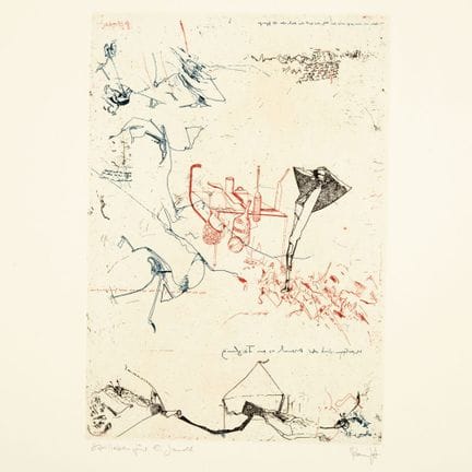 3 gravures sur papier à la main, ORBIS. POUR A. EI