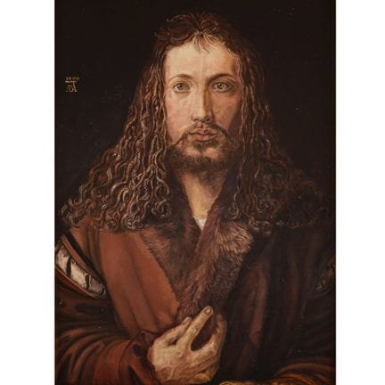 Huile sur panneau dur, « AUTOPORTRAIT DE DÜRER », 