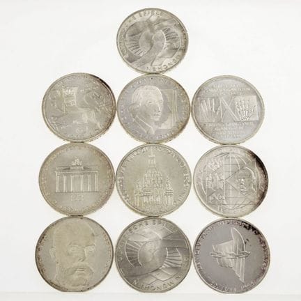 625 silver (total approx. 155 g), various special 