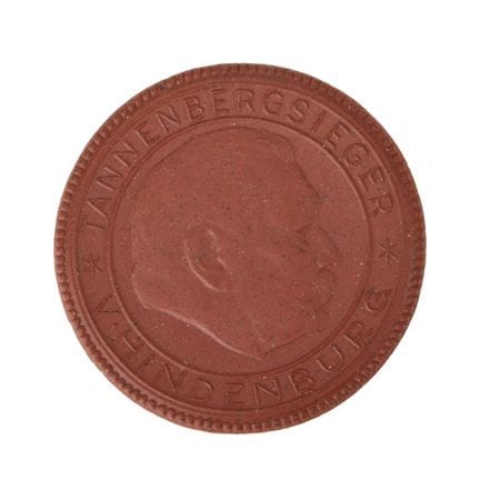 Meissen, rare coin made of brown Böttger stoneware