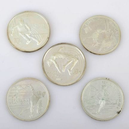 900 silver (total approx. 127 g), commemorative co