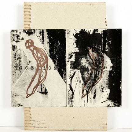 Œuvre unique ECCE HOMO (1989), paire de feuilles i
