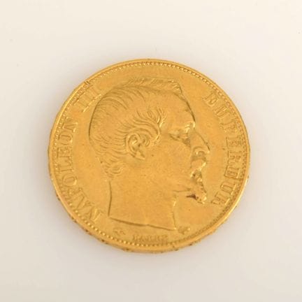 900 gold (approx. 6.4 g), av. Obverse: Portrait of