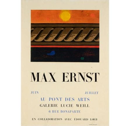 Lithographie en couleurs, affiche de l'exposition 