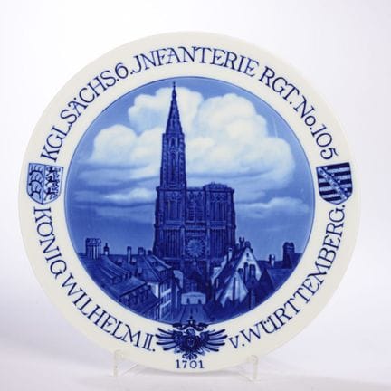 Meissen, sword mark, first-class, smooth-edged pla